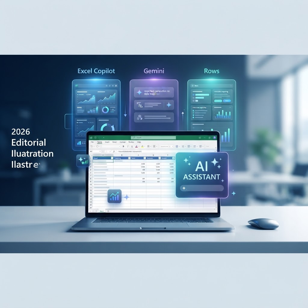 Best AI Spreadsheet Tools in 2026: Excel Copilot vs Gemini vs Rows