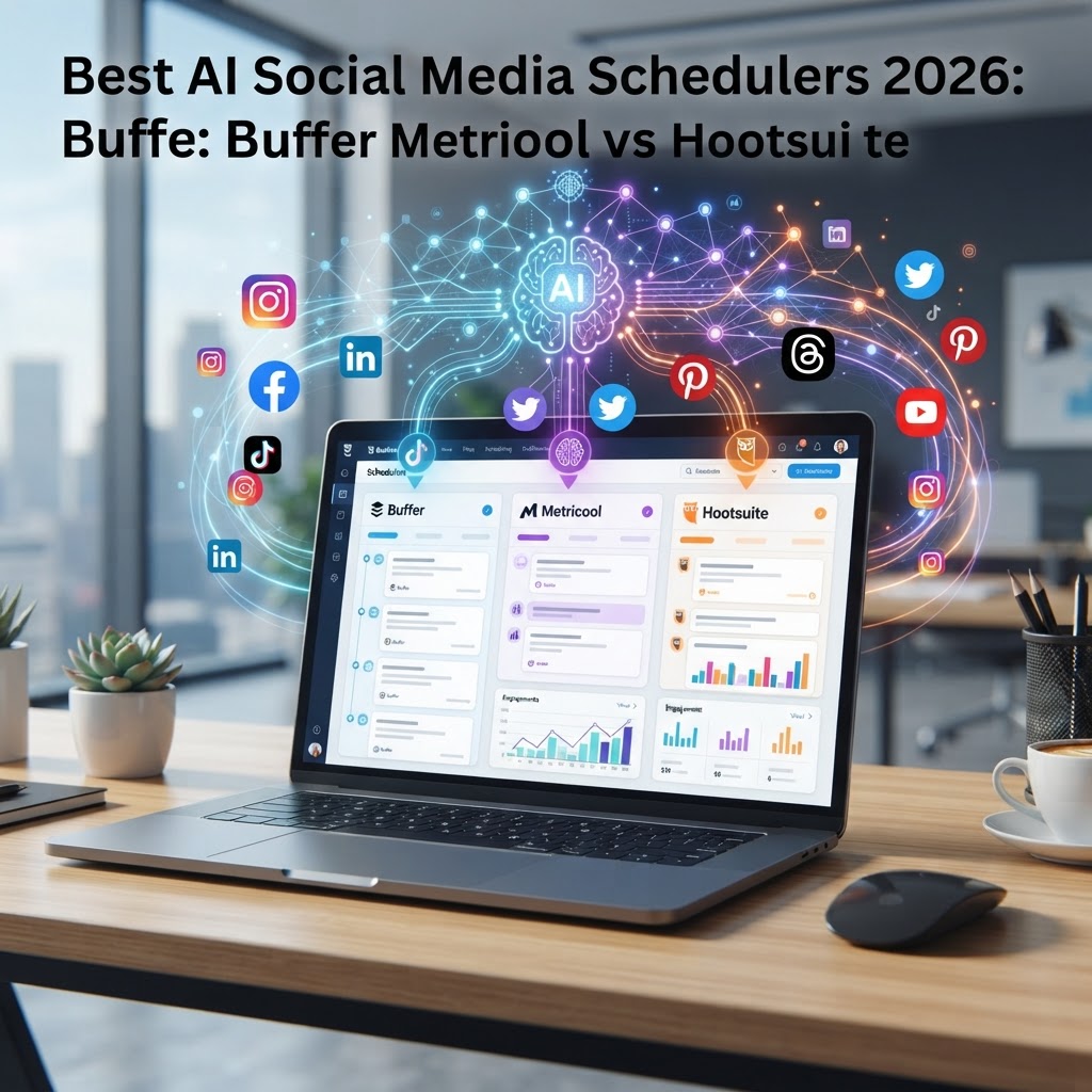 Best AI Social Media Schedulers 2026: Buffer vs Metricool vs Hootsuite