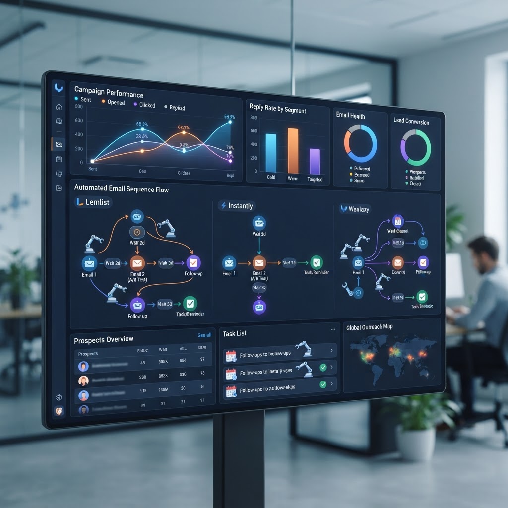 Best AI Email Outreach Tools 2026: Lemlist vs Instantly vs Waalaxy